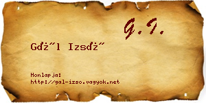 Gál Izsó névjegykártya