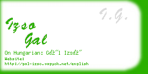izso gal business card